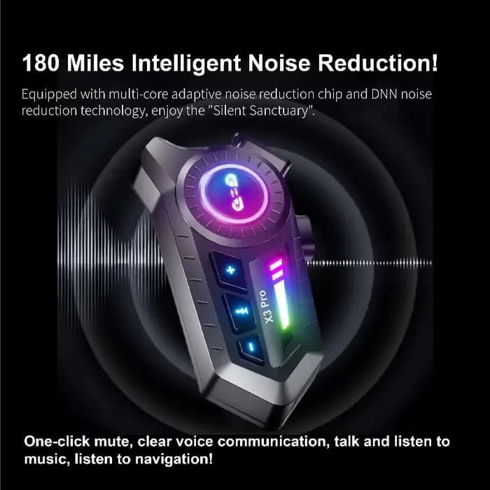 Casque de moto X3 Pro avec casque Bluetooth