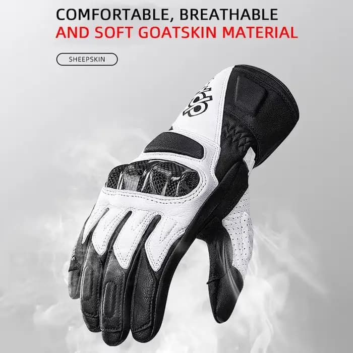 Gants de moto en cuir rétro
