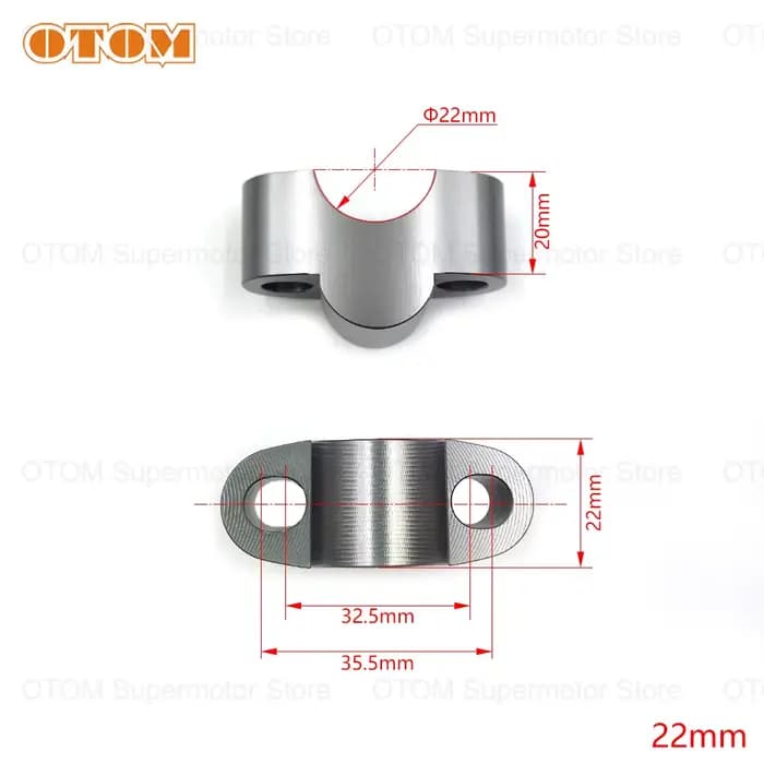 Accessoires de moto 28mm 1 1/8 "22mm 7/8"