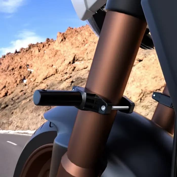 Support de phare de pince de montage de pare-chocs de moto réglable-accessoire