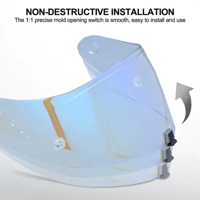 Casques de moto visière casque lentille