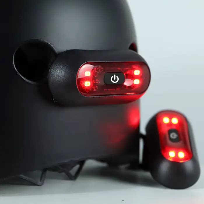 Voyant d'avertissement de moto pour casque
