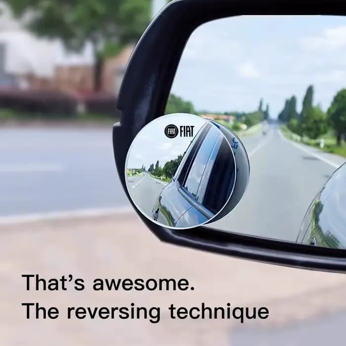 Rétroviseur de voiture 360 ° Petit miroir rond, accessoires automobiles pour FIAT 500 Ducato Panda Grande Punto Tipo Abarth Pulse 600 500L