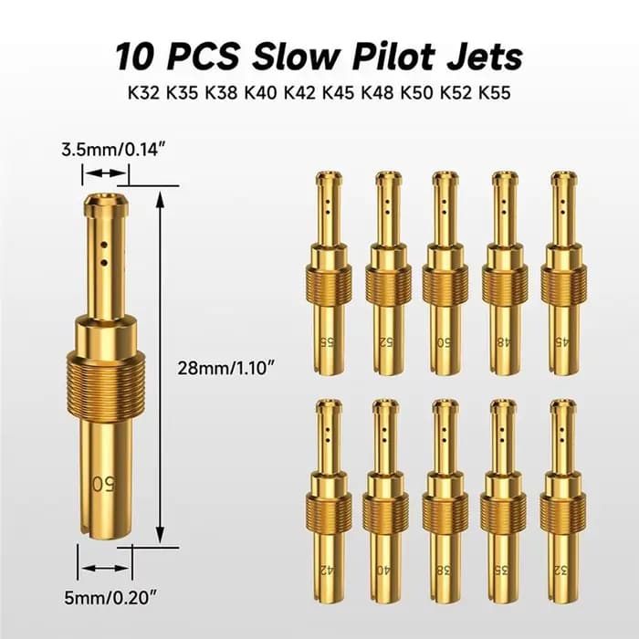Kit de jets de carburateur AT51 pour PWK Keihin OKO KOSO CVK