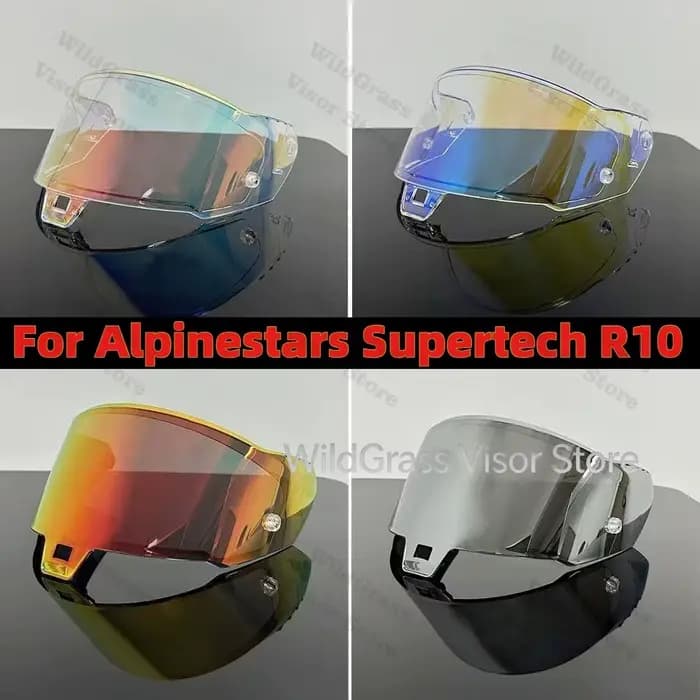 Panneau décoratif adaptatif à la lumière pour casque Alpinestars Supertech R10