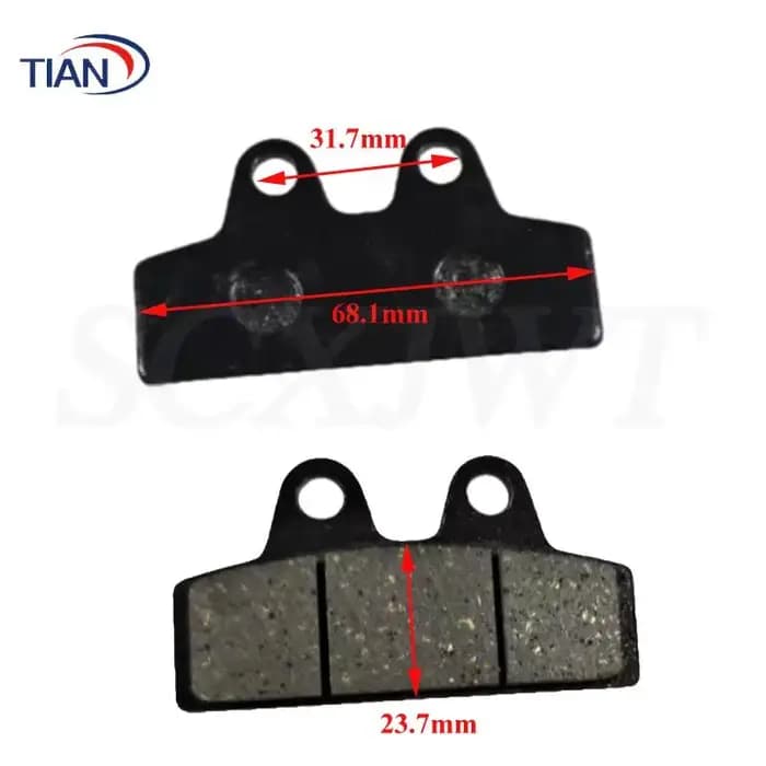 Accessoires de plaquettes de frein, adaptés aux scooters électriques, plaquettes de frein avant et arrière pour accessoires de modification de scooters électriques