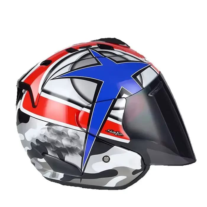 Étoile de mer deuxième génération demi Casque visage ouvert course Moto