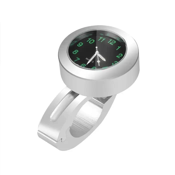 Horloge de guidon de moto en acier inoxydable