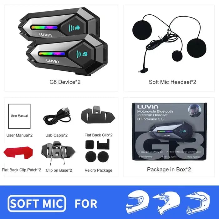 Nouvel interphone moto pour casque