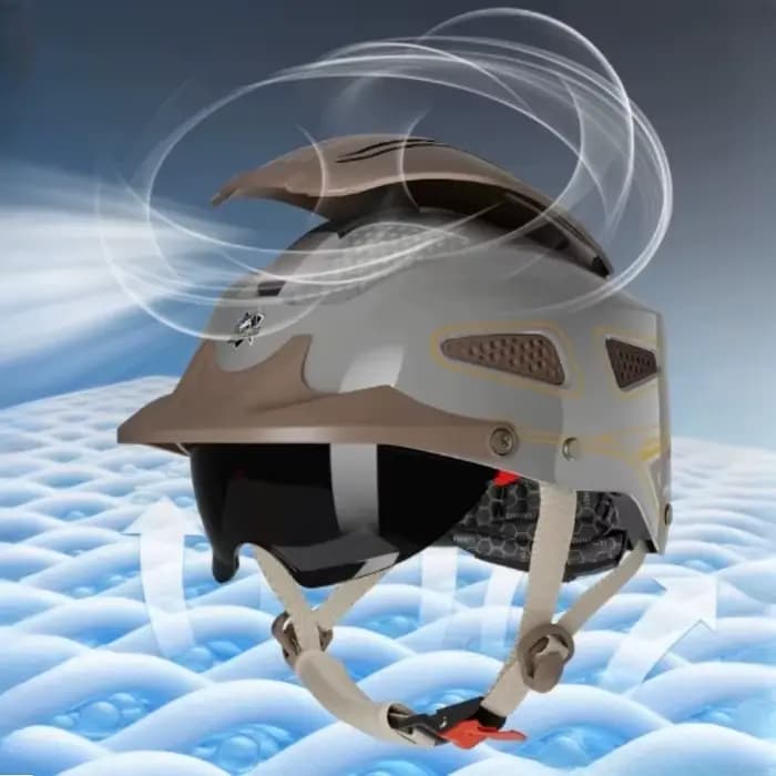 Casque de moto électrique respirant pour l'été
