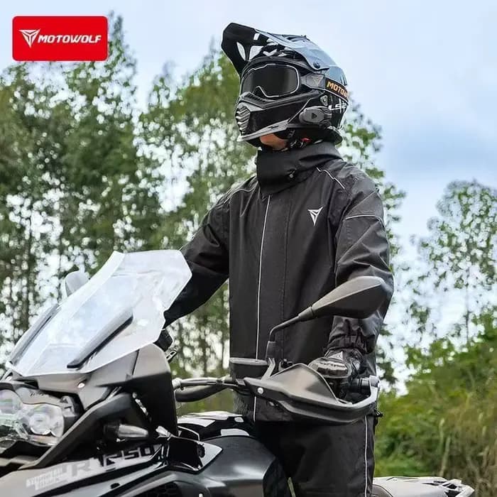 MOTOWOLF moto imperméable ensemble pantalons de pluie costume pour hommes femmes personne seule léger mince