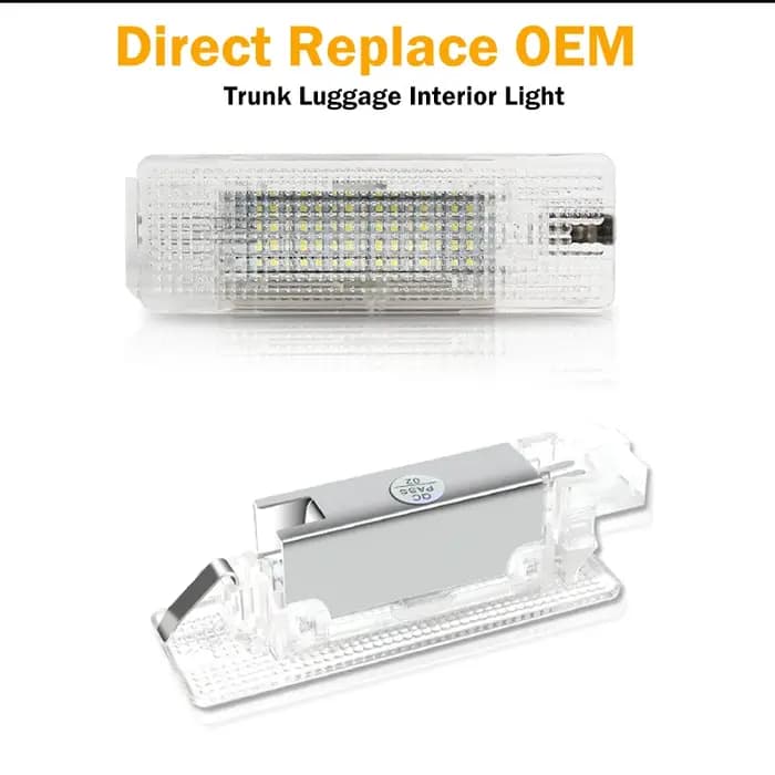 Lumières LED contrastées pour coffre à bagages, lumières de coffre, 12V, VW Caddy, Eos, Golf, Jetta,