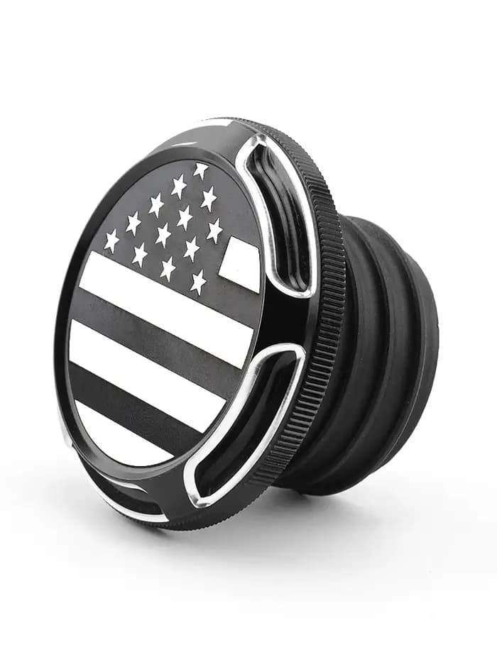 Couvercle de bouchon de réservoir de carburant de crâne de moto ventilé pour Harley Dyna FXD Softail FLST Touring Street