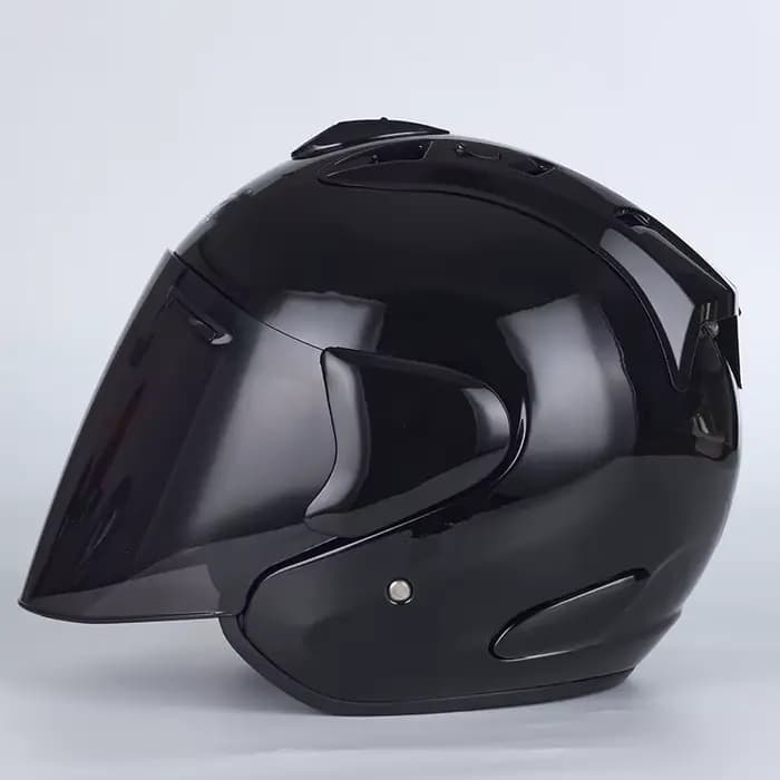 VZ Ram noir brillant demi Casque visage ouvert Moto