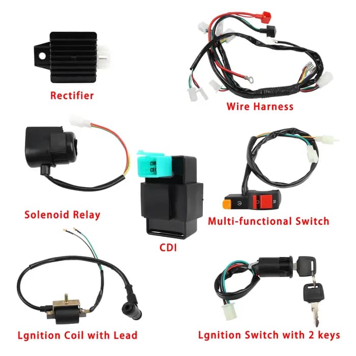 Kit complet de câblage électrique pour moto ATV Quad