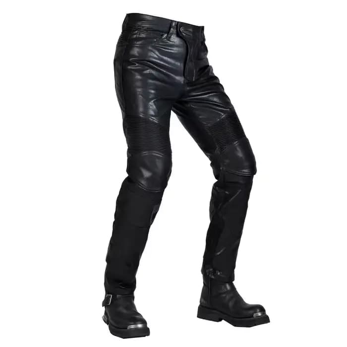 Pantalon de course de Motocross en cuir PU pour hommes