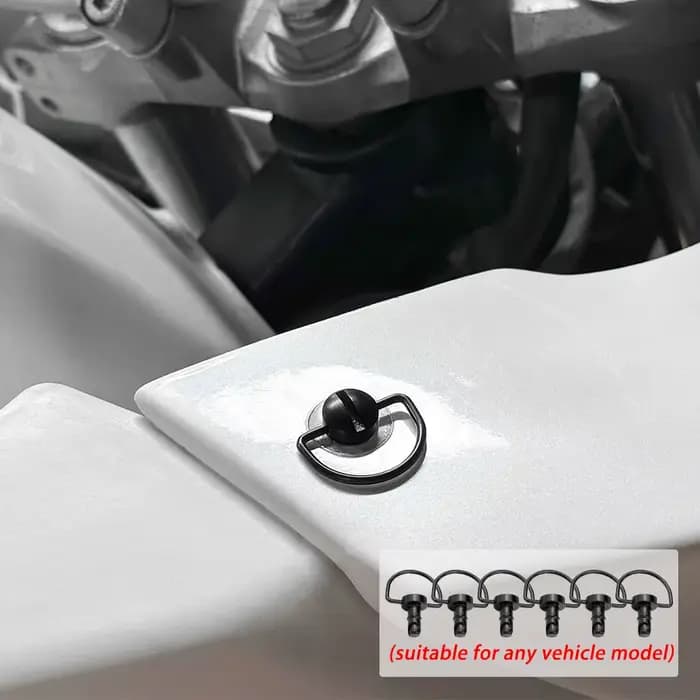 Fixation rapide pour carénage de moto, 14mm, 1/4 D-ring, universelle, pour Honda, Yamaha, Suzuki, Ka