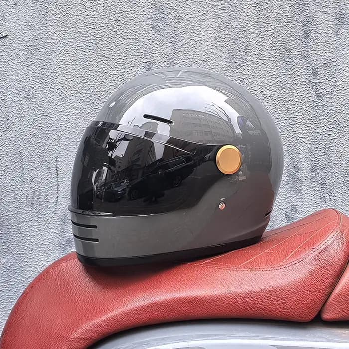 Casque moto intégral ORZ Retro - Design classique