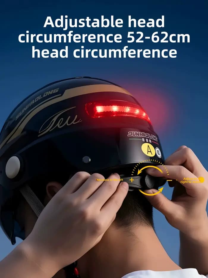 Nouveau casque demi-intégral intelligent respirant pour l'été