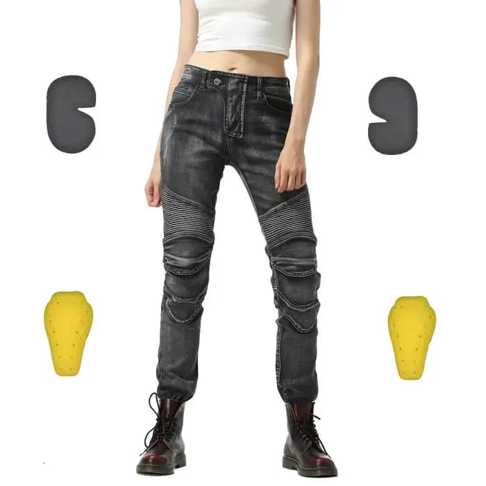 Pantalon de moto rétro pour femme