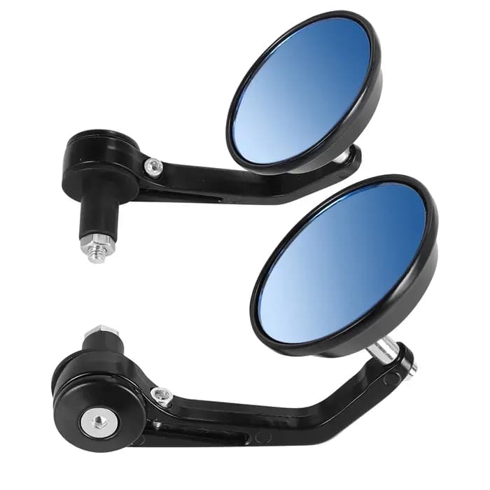 Accessoires de Moto 7/8 "rétroviseurs arrière d'extrémité de barre ronde pour café Racer