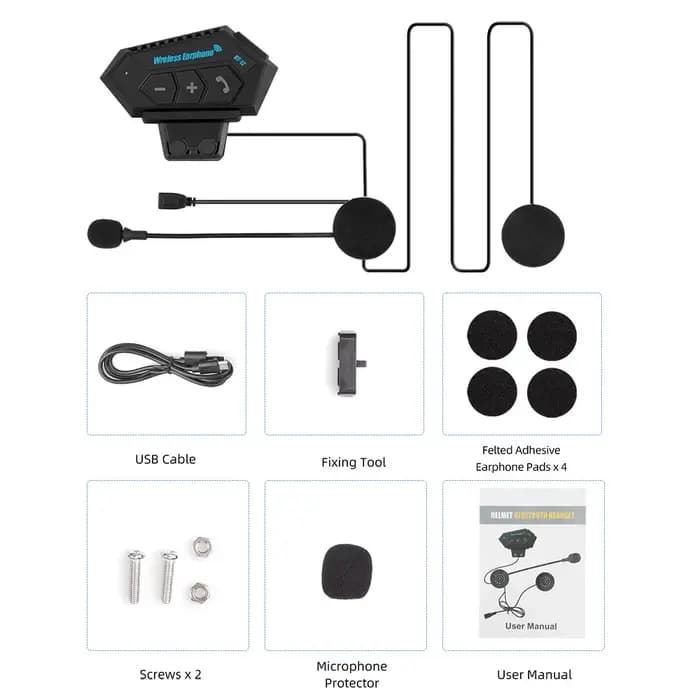 Casque de Moto Bluetooth