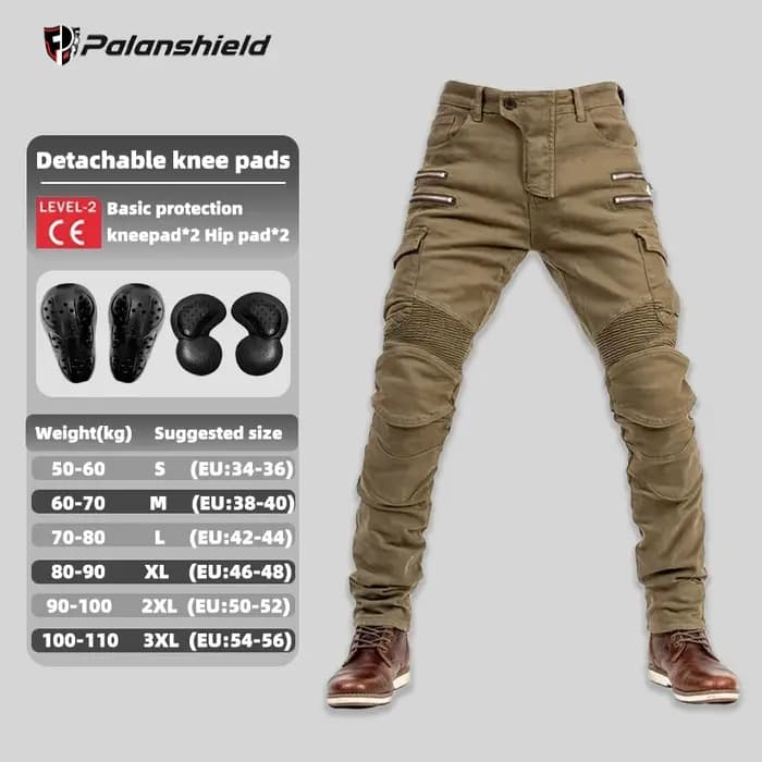Nouveau pantalon de moto en jean pour homme et femme