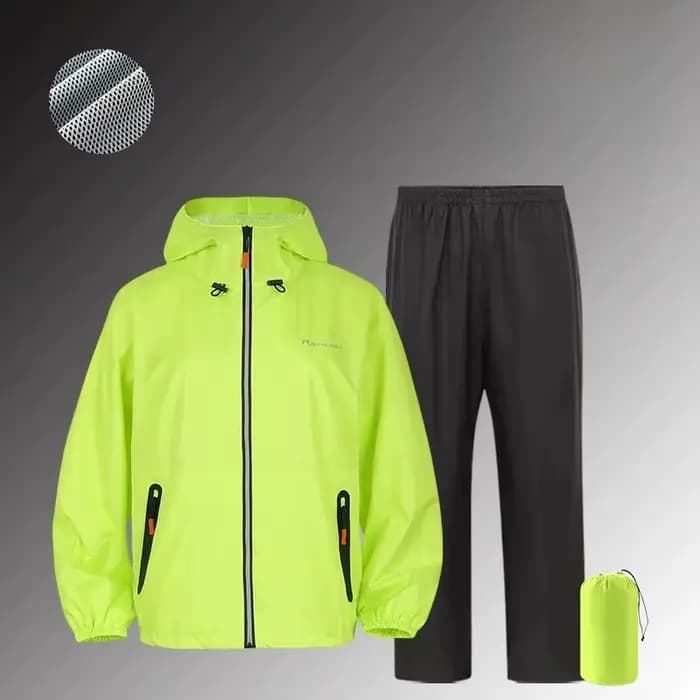 Combinaison de pluie pour homme et femme, veste et pantalon imperméables résistants, pour la pêche,