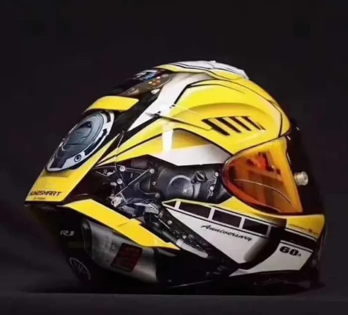Casque De moto intégral X-14 X14 jaune HA RIM 1
