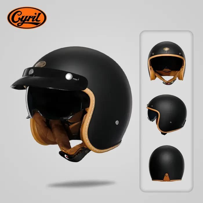 Casque de moto à visage ouvert pour adultes