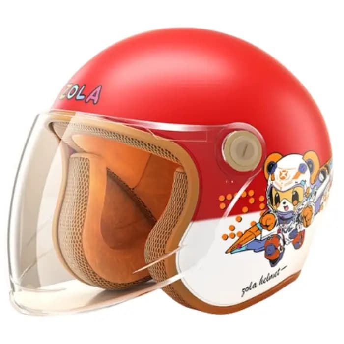Casque de moto enfants sécurité haute densité dessin animé mignon beau patinage enfant enfants cycli