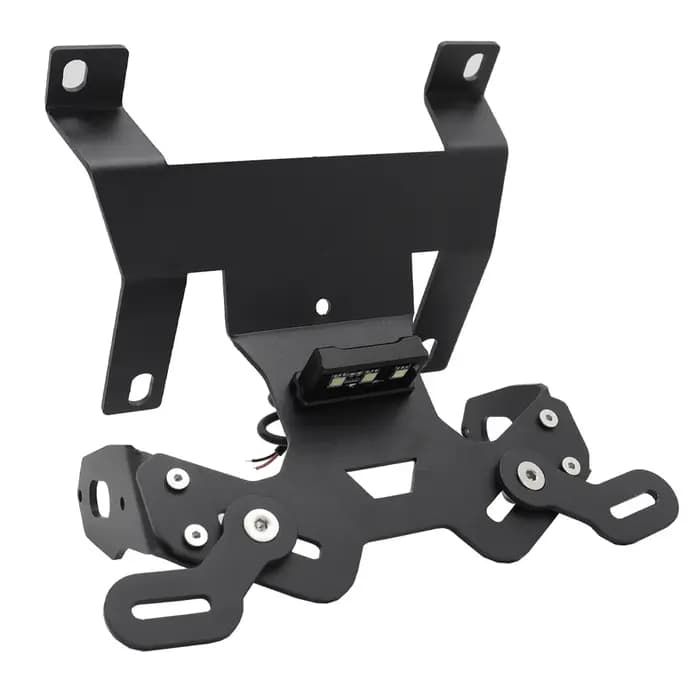 Cadre de support de plaque d'immatriculation avec lumière LED, accessoire de moto pour Honda CB125R