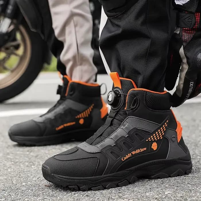 Bottes de moto printemps-automne pour hommes