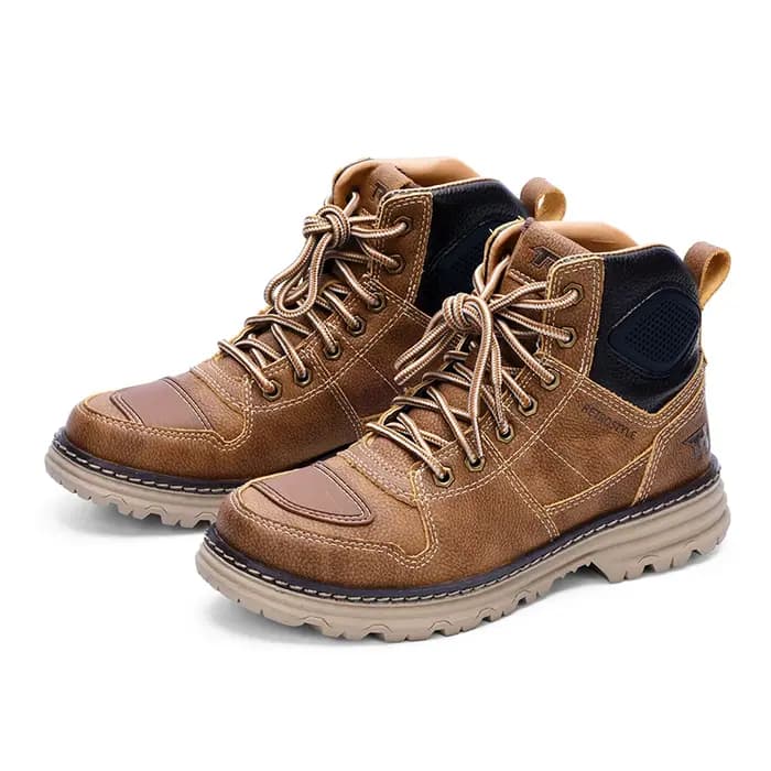 2025 TRtiger hommes rétro Moto bottes montagne randonnée Botas marron vêtements de travail en plein air loisirs botte ville route Moto équitation Bota