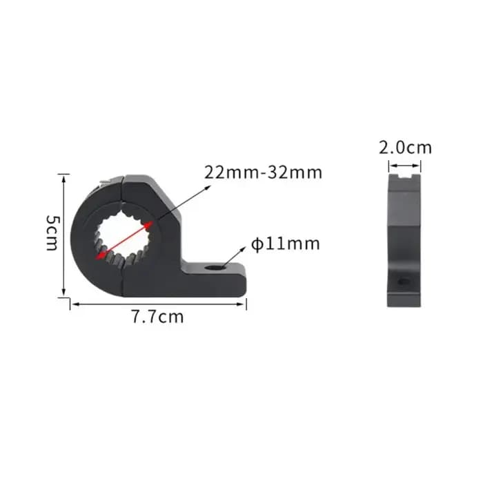 Support de lampe frontale de moto