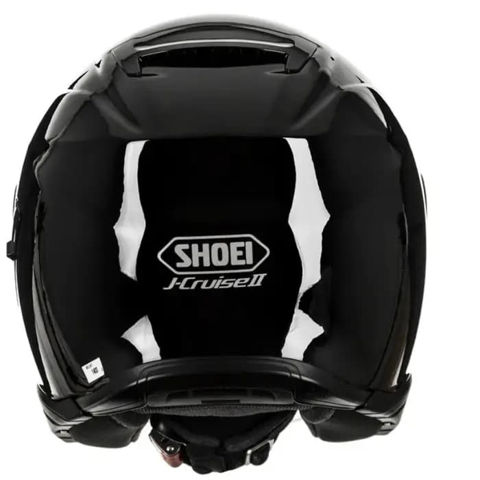 Casque Jet Shoei J-Cruise II Noir Brillant 3/4 Ouvert pour Hommes et Femmes, Double Visière, Rétro, Scooter, Moto, Demi-Casque