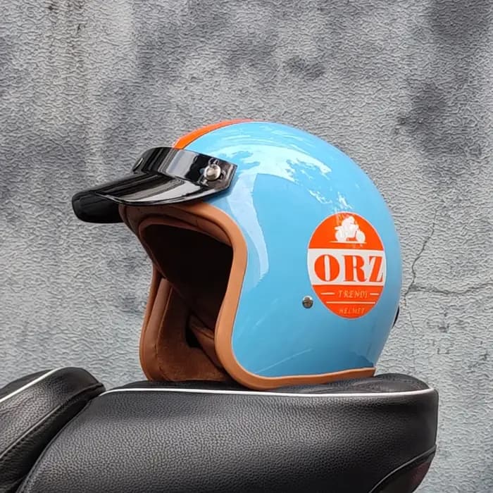 ORZ rétro demi ouvert casque de moto
