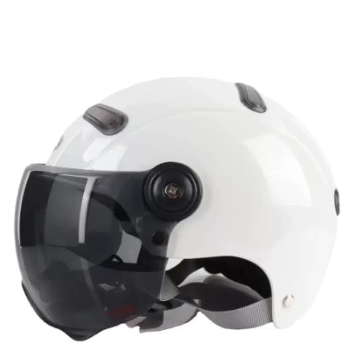 Casque de moto électrique adulte demi-casque Scooter moteur Crash casque moto vélo parasol Protectio