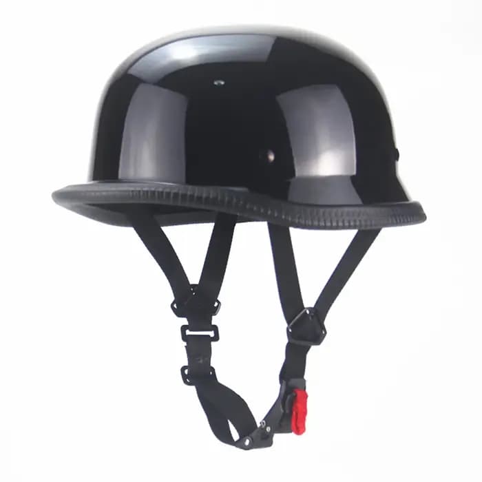 Casque de moto approuvé DOT demi-visage Vintage rétro scooter allemand