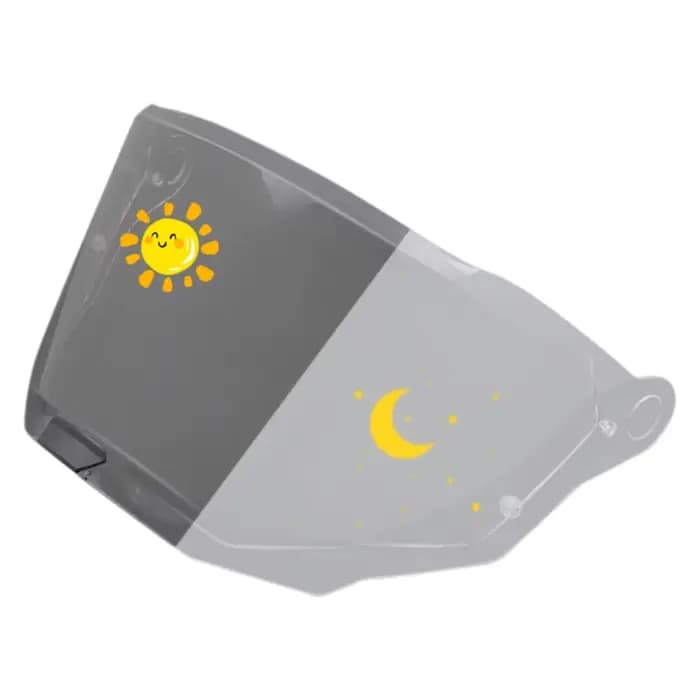 Visière photochromique pour casque de moto