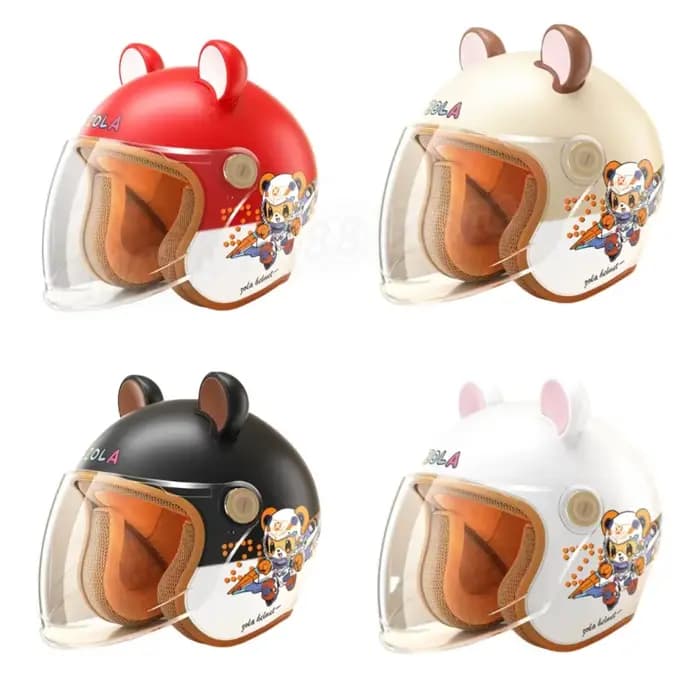 Casque de moto enfants sécurité haute densité dessin animé mignon beau patinage enfant