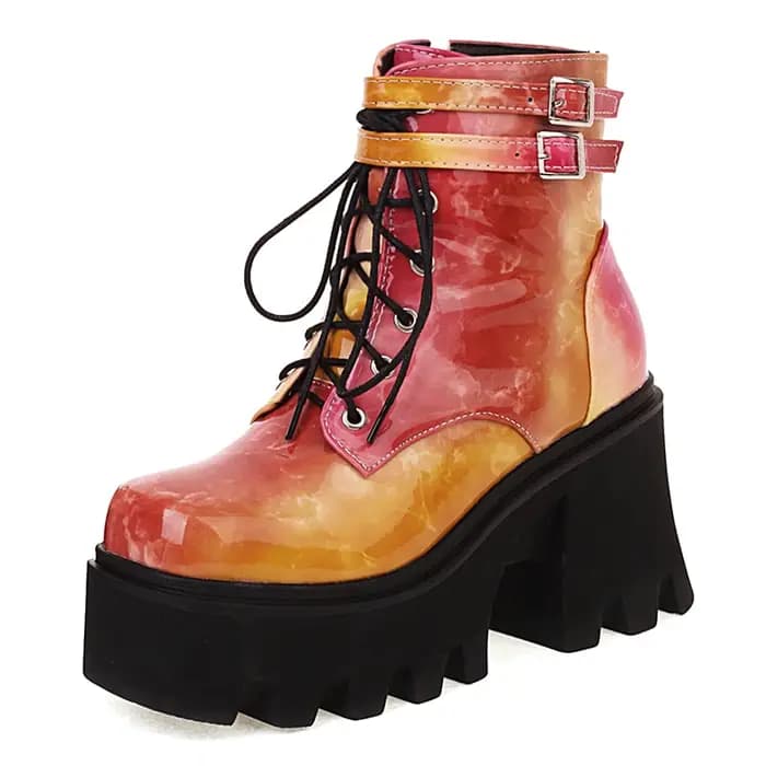 Gdgydh-Bottes de moto colorées pour femmes