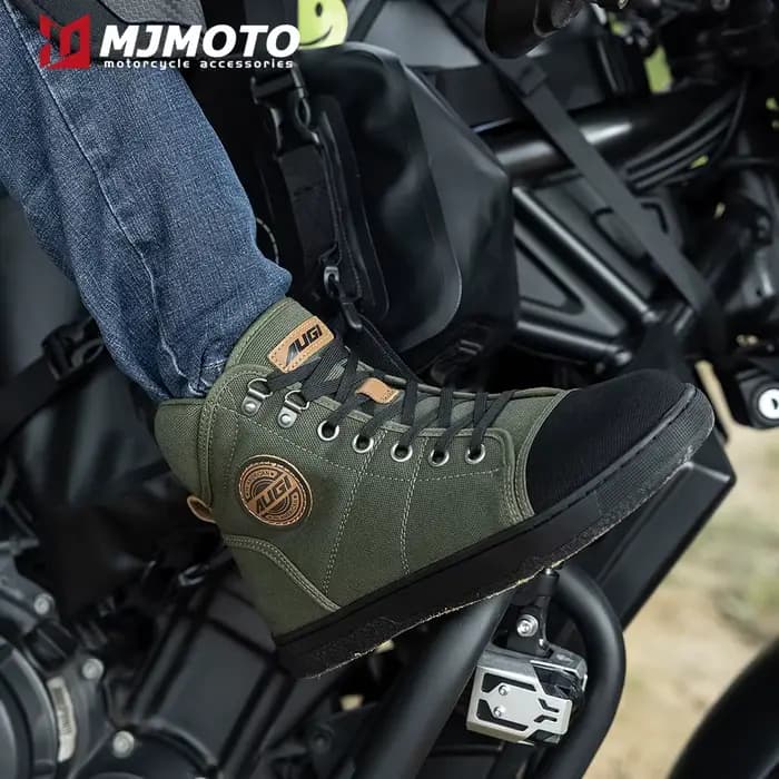 Bottes de Moto en Microcarence pour Homme et Femme