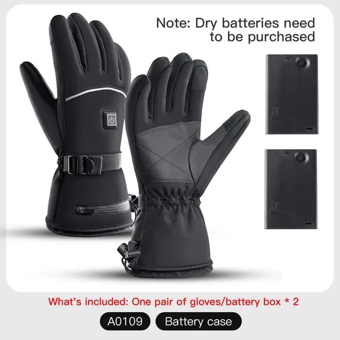 Gants chauffants électriques Moto hiver Moto gants chauffants chaud imperméable Rechargeable chauffa