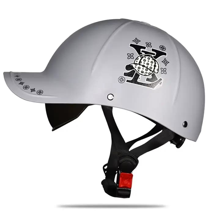 Nouveau café Racer Chopper Scooter sécurité casque demi visage Vintage casquette d'été moto