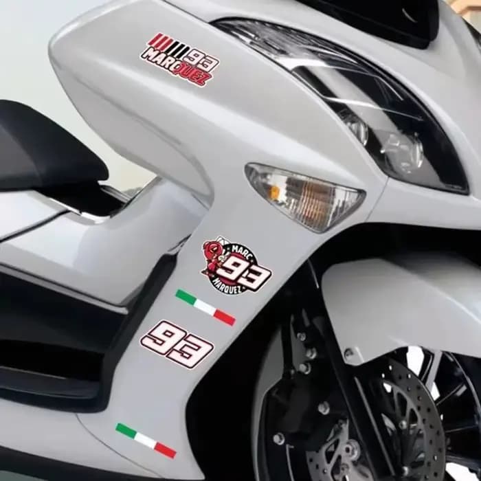 Autocollant de casque pour Marc Marquez 93 SHOEI
