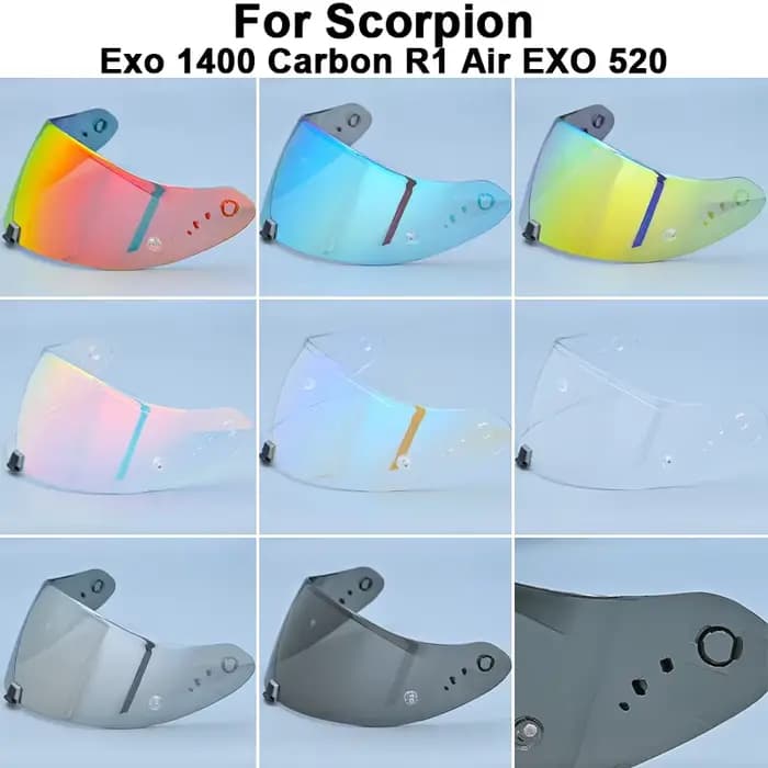 Lentille de visière de casque pour Scorpion Exo 1400 Carbon