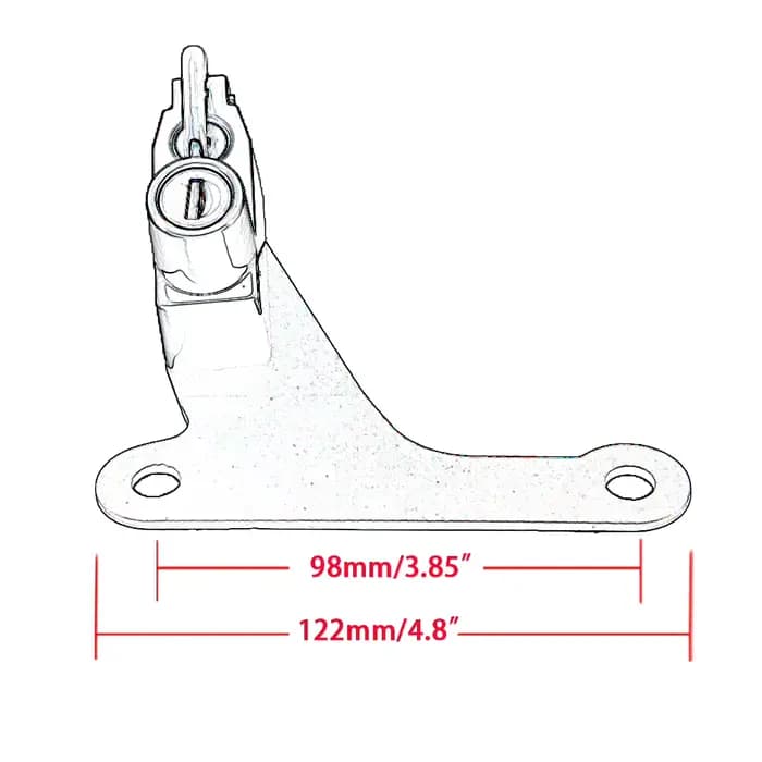 Kit de verrouillage de casque antivol pour Kawasaki ZX-10R