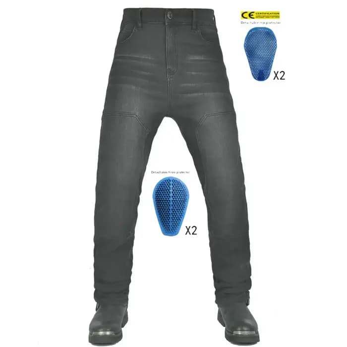 Jean de moto 2026 pour homme – Pantalon de travail décontracté extensible style rétro