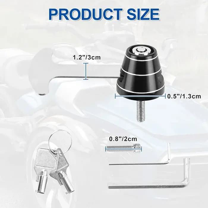 Verrou de casque de guidon de moto, antivol, robuste, décoratif, haute qualité, étanche, accessoires en aluminium pour Can-Am Spyder